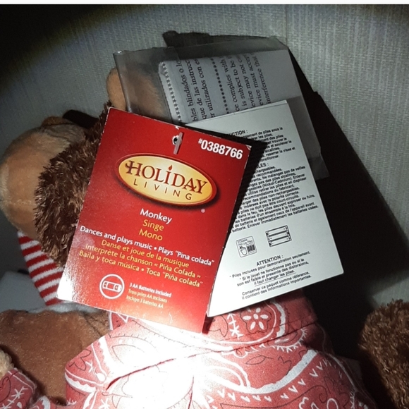 NEW W/ 3 TAGS MUSICAL DANCING STUFFED ANIMAL MONKEY, PLAYS MUSIC - Picture 7 of 7